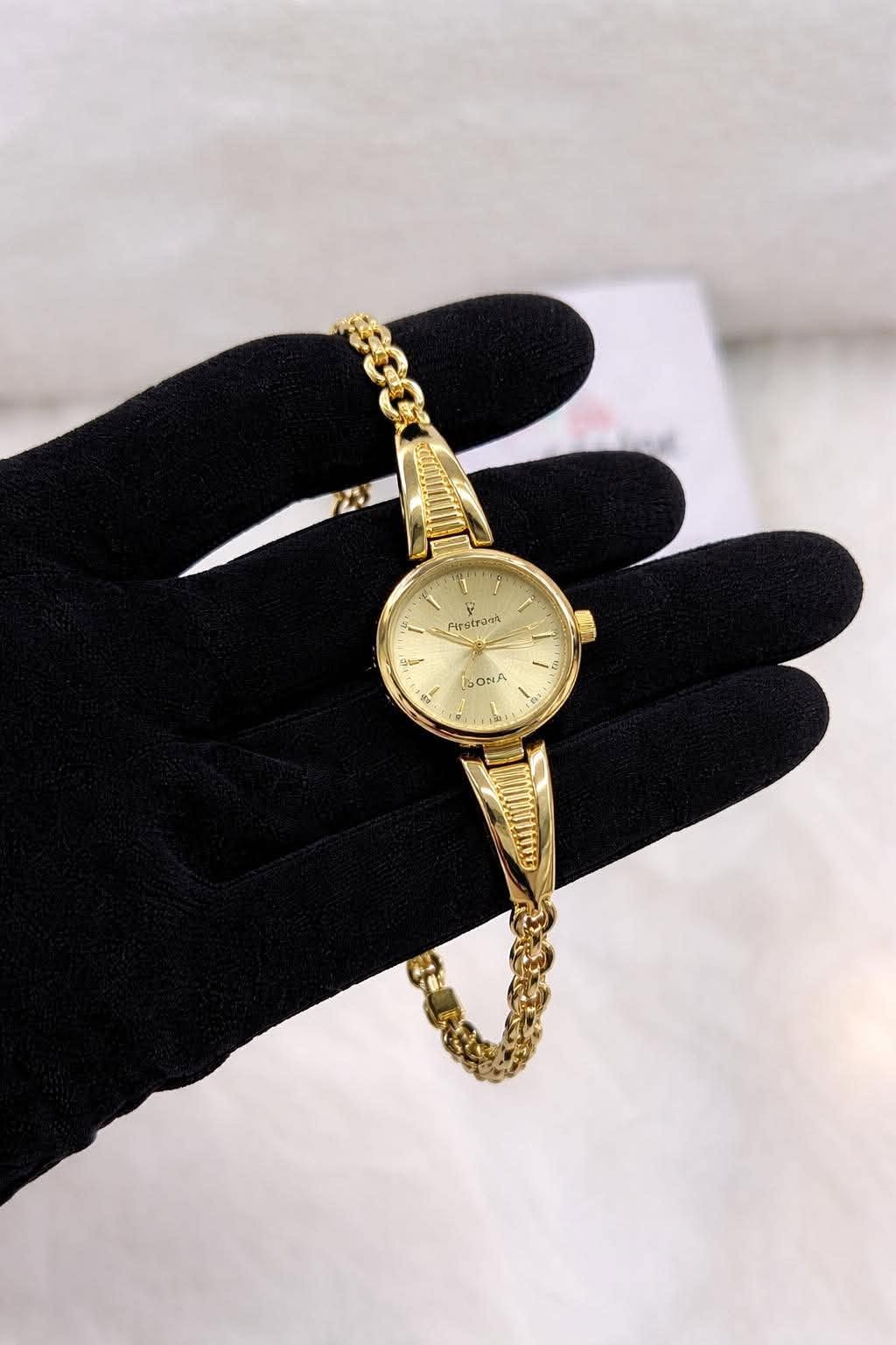 Firstrack Slim Gold Chain Watch — Savageon Bangladesh