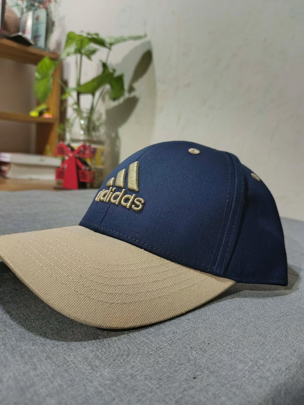 Adidas Navy & Tan 3-Stripe Cap — Savageon Bangladesh
