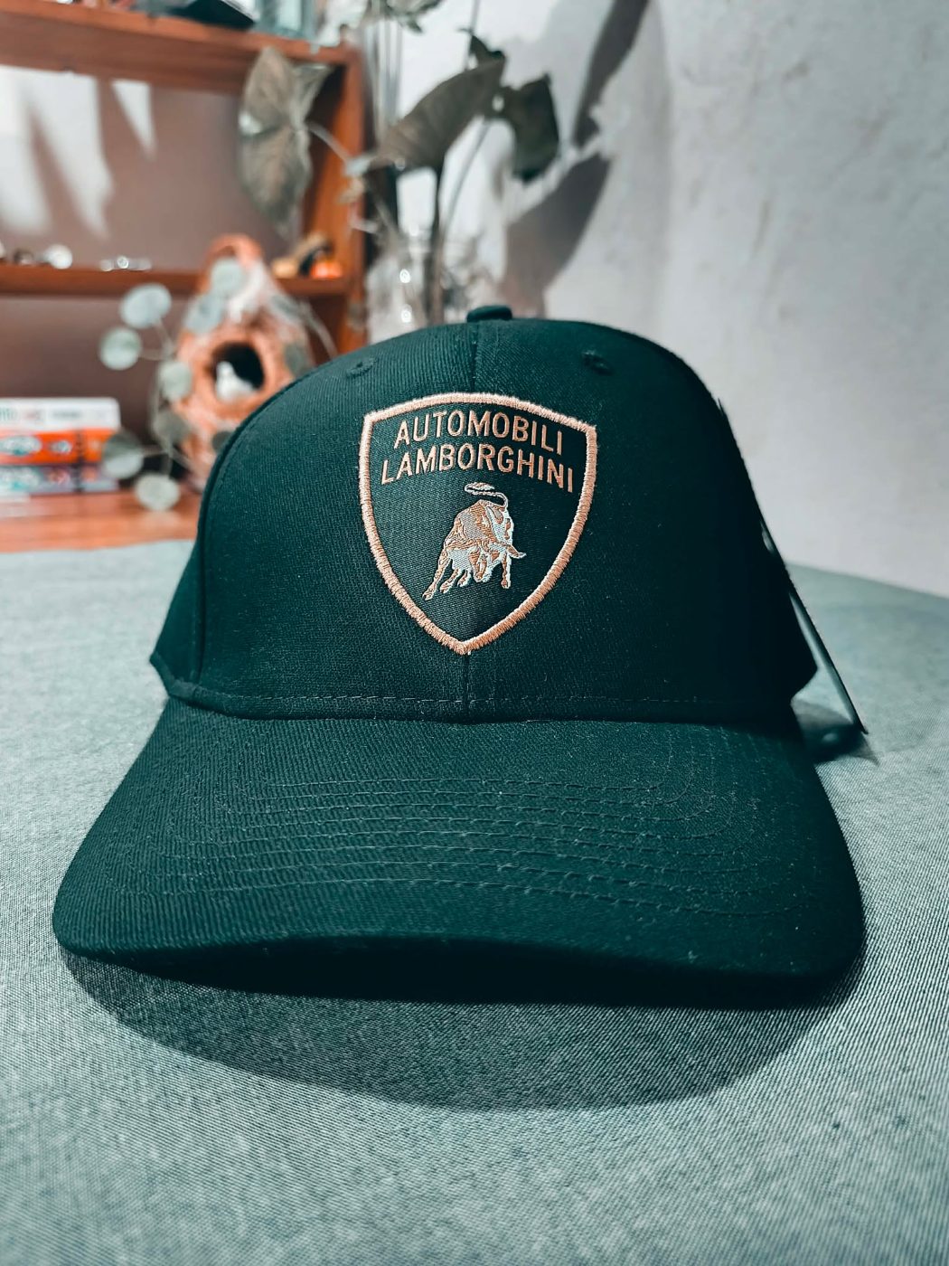 Lamborghini Dark Green Cap - Gold Shield Logo — Savageon Bangladesh