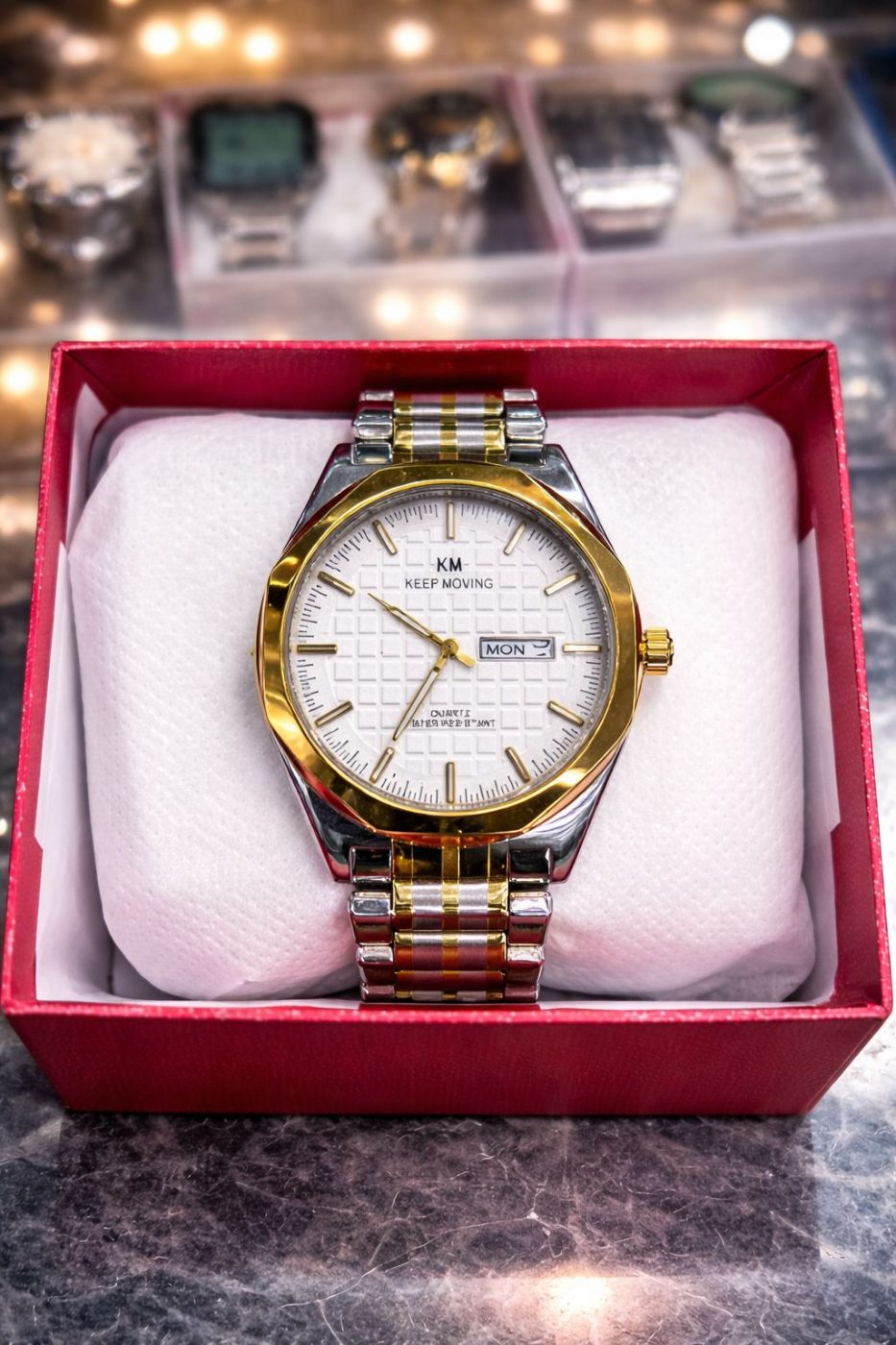 Keep Moving™ Prestige Gold White Edition — Savageon Bangladesh