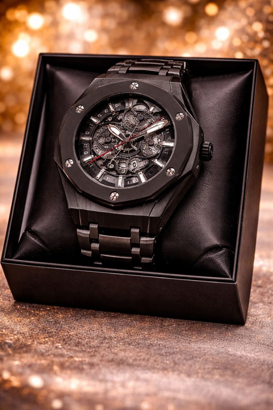 Hublot™ Black Phantom Skeleton Edition — Savageon Bangladesh