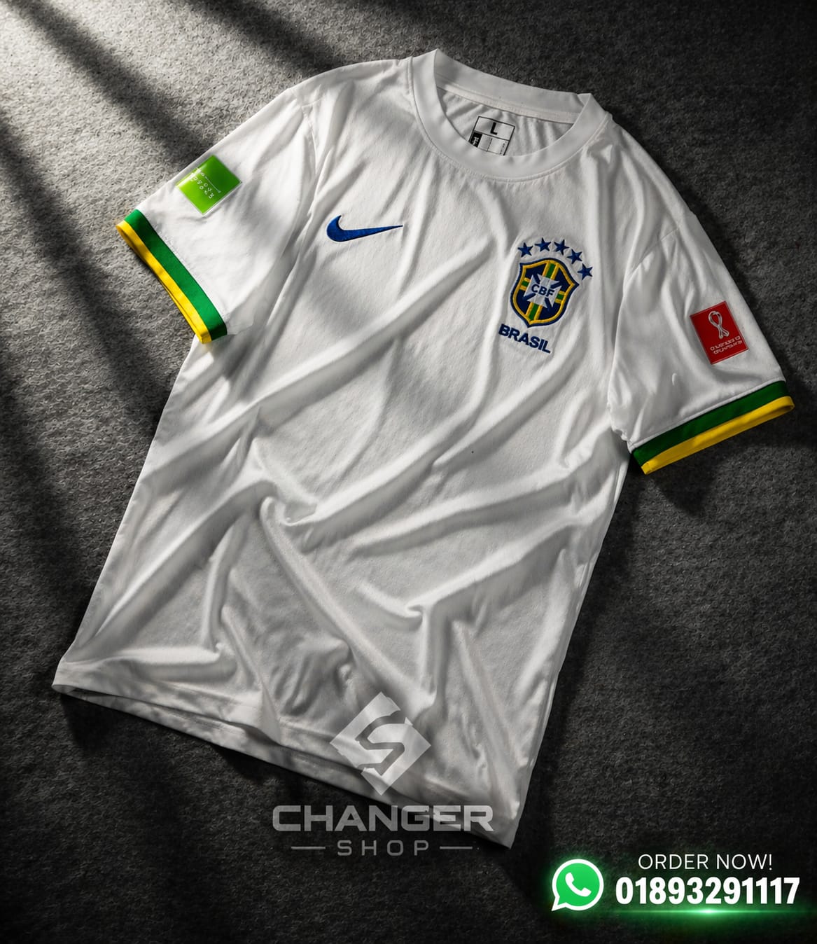 Brazil Away Jersey (White)