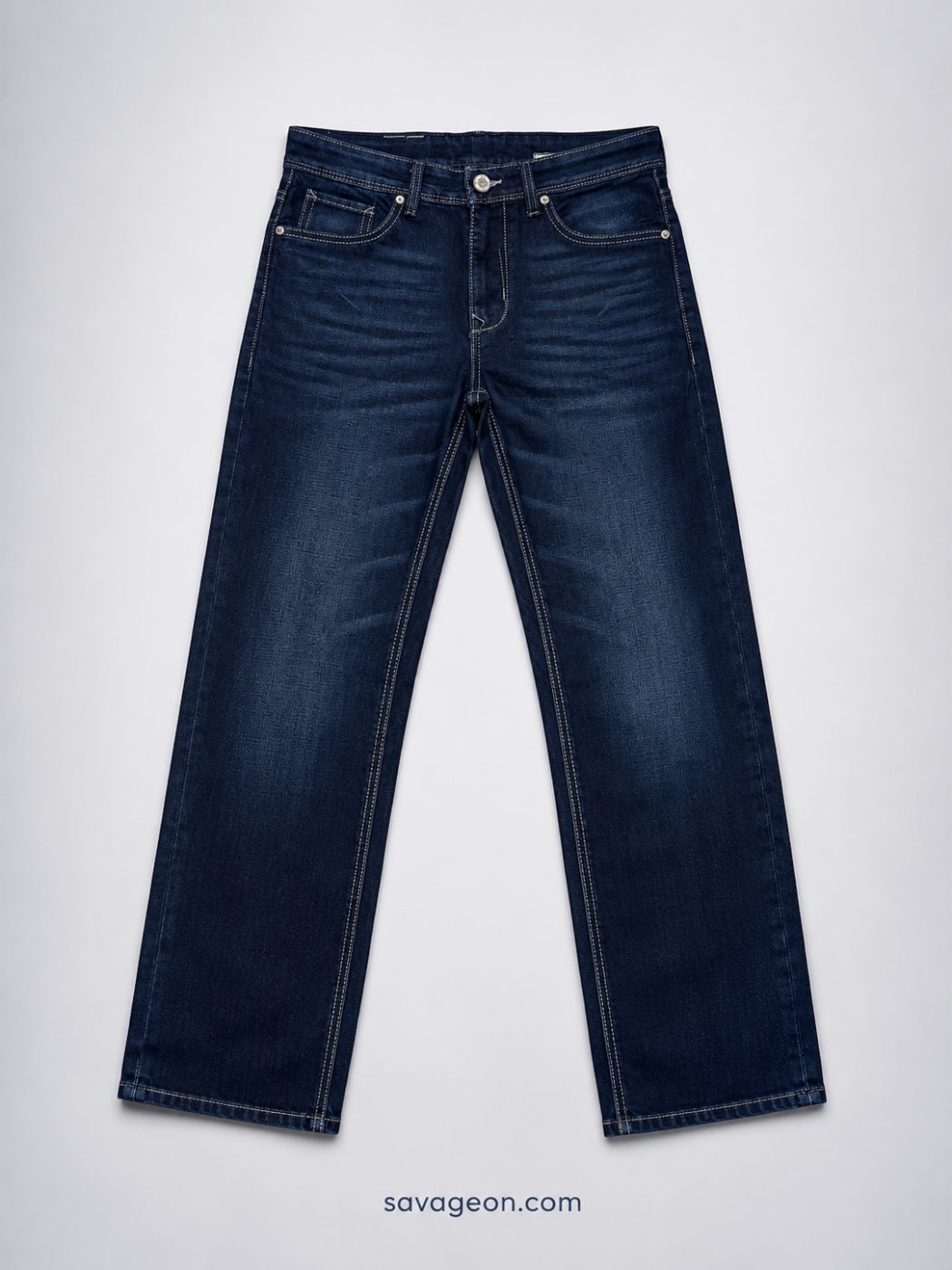 Men's Dark Blue Slim Fit Denim Jeans — Savageon Bangladesh